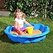Ondis24 Sandkasten Muschel - Kunststoff Sandmuschel Wassermuschel, Muschel Sandkasten Für Kinder, Strandmuschel Kinder, Sandkasten, Sandkiste, Sonnenblumenstil, 76cm x 76cm x 18cm