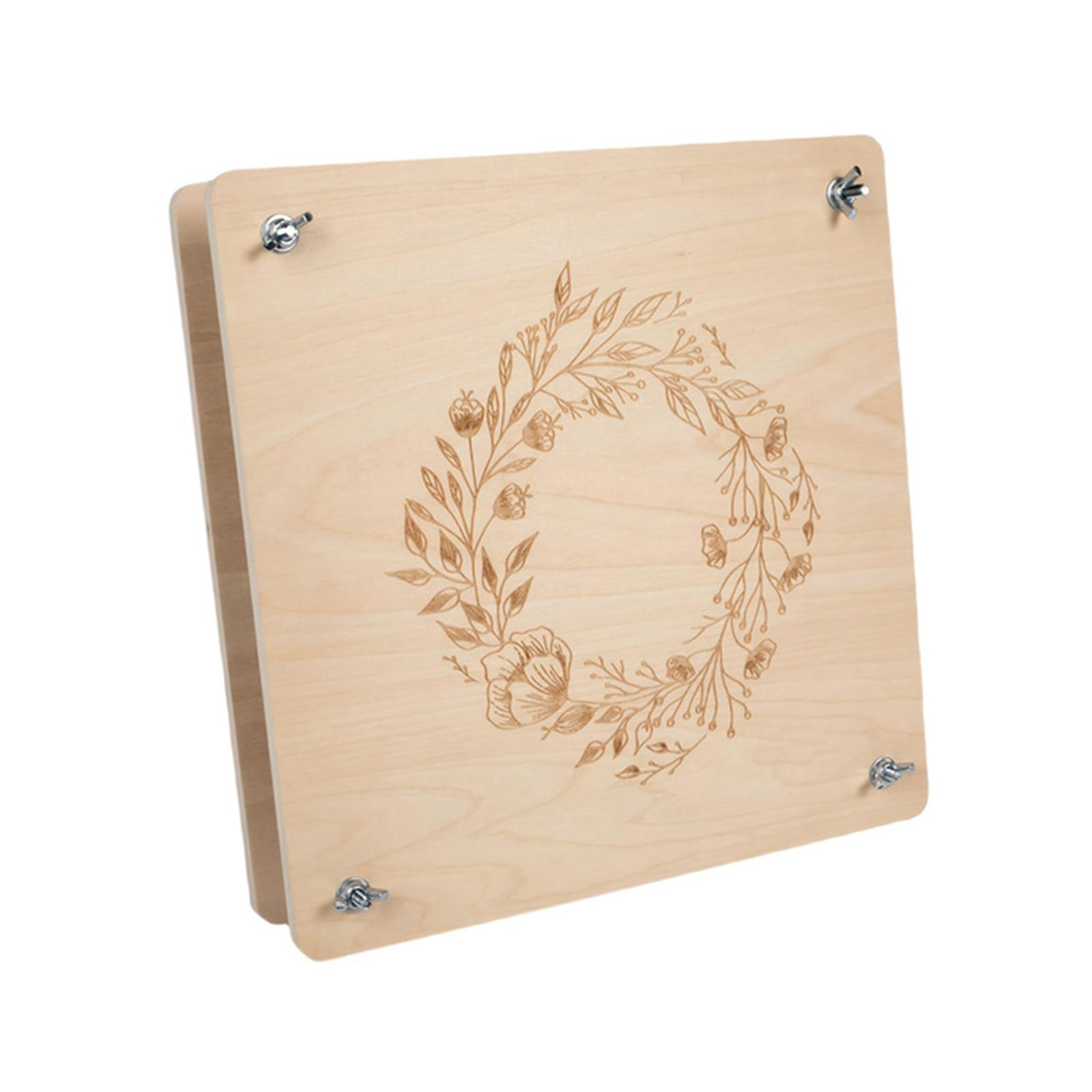 Snorvixre Wooden Flower Press 7.09x7.09Inch Leaves Plant Preservation Set for Scrapbooking Card Making and Flower Preserving Sturdy Press