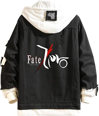 ISaikoy Anime Fate Grand Order Denim Jacket Fate Zero Long Sleeve Jeans Sweatshirt Sweater Hoodie Costume