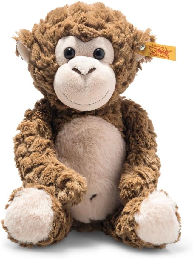 Bodo Monkey, Premium Stuffed Animal, Jungle Animal Plush Toy for Kids (Brown, 12")