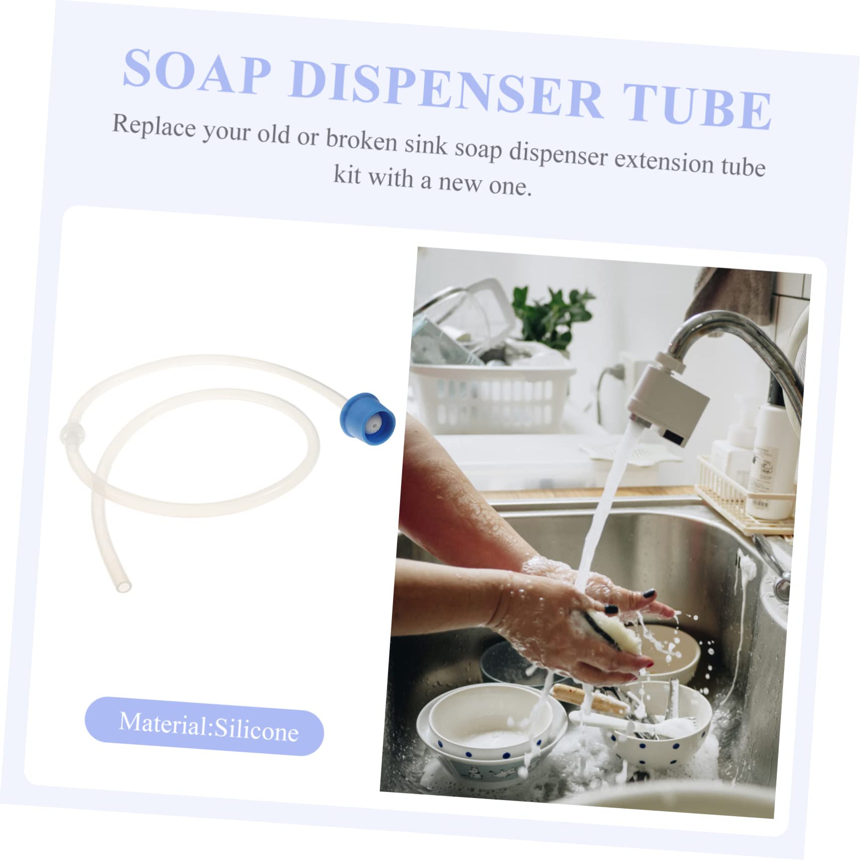 NULYLU Replace Your Old Sink Soap Dispenser Tube This Extension Kit for Kitchen