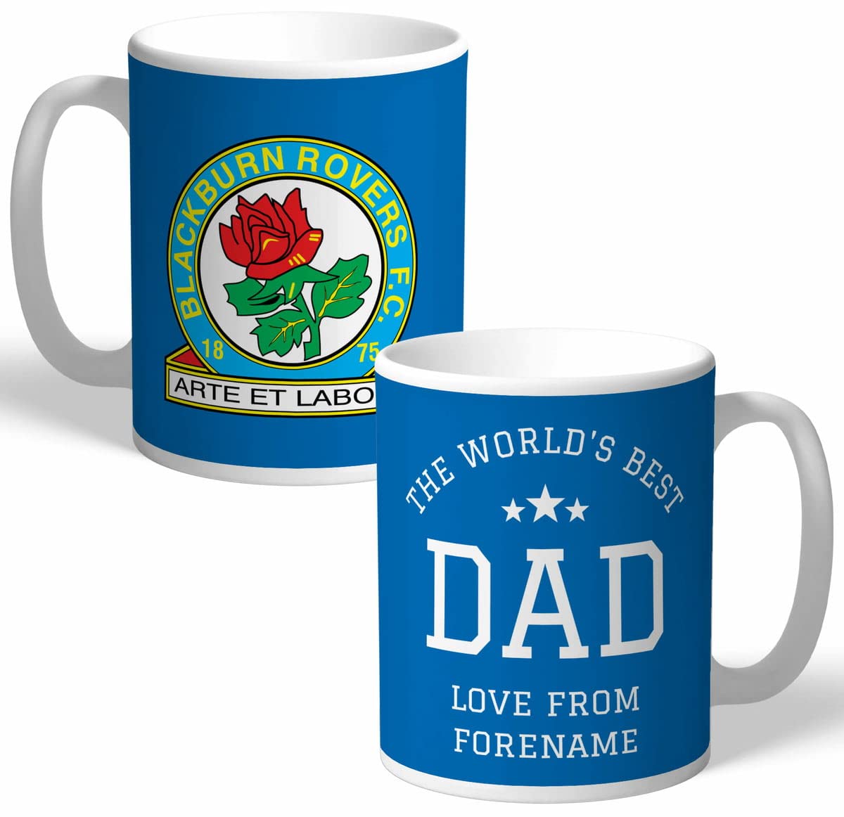 Blackburn Rovers F.C.Personalised Blackburn Rovers FC World's Best Dad Mug