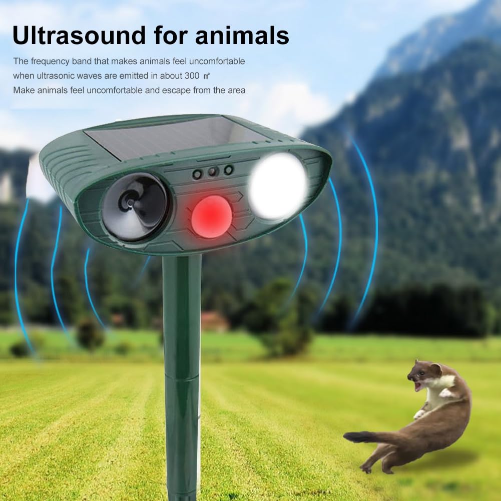 Amazon.co.jp: 庭用ソーラーアニマルリペラー、超音波屋外動物忌避剤 