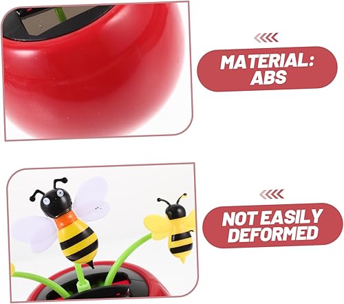 Miniatura 7 de SEWACC Decoración solar del tablero de instrumentos Decoración solar Adornos de coche Automático Abs Accesorios de oficina Auto Dashboard Decoración