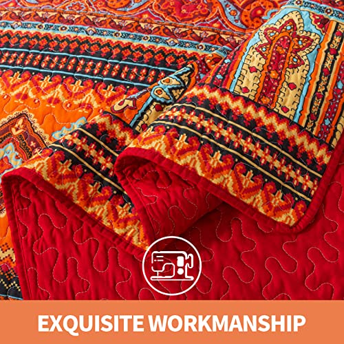 Twinrun Quilts Queen Size Quilt Bedding Set-Cotton Boho Bedding Sets Bed Covers Queen Quilt, Quilt Sets Farmhouse Bedspread Bedding Sets For All Seasons #TOP3