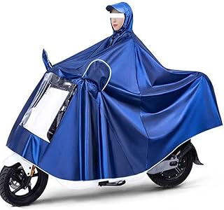 Chubasquero para bicicleta eléctrica, * funda para poncho de lluvia para scooters Poncho unisex para bicicleta/motocicleta/scooter Chaqueta de ciclismo Capa impermeable (color: rojo, tamaño: individu