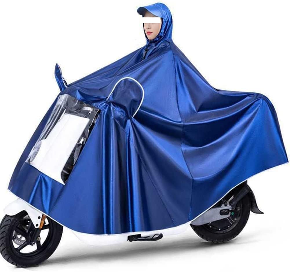 Chubasquero para bicicleta eléctrica, * funda para poncho de lluvia para scooters Poncho unisex para bicicleta/motocicleta/scooter Chaqueta de ciclismo Capa impermeable (color: rojo, tamaño: individu