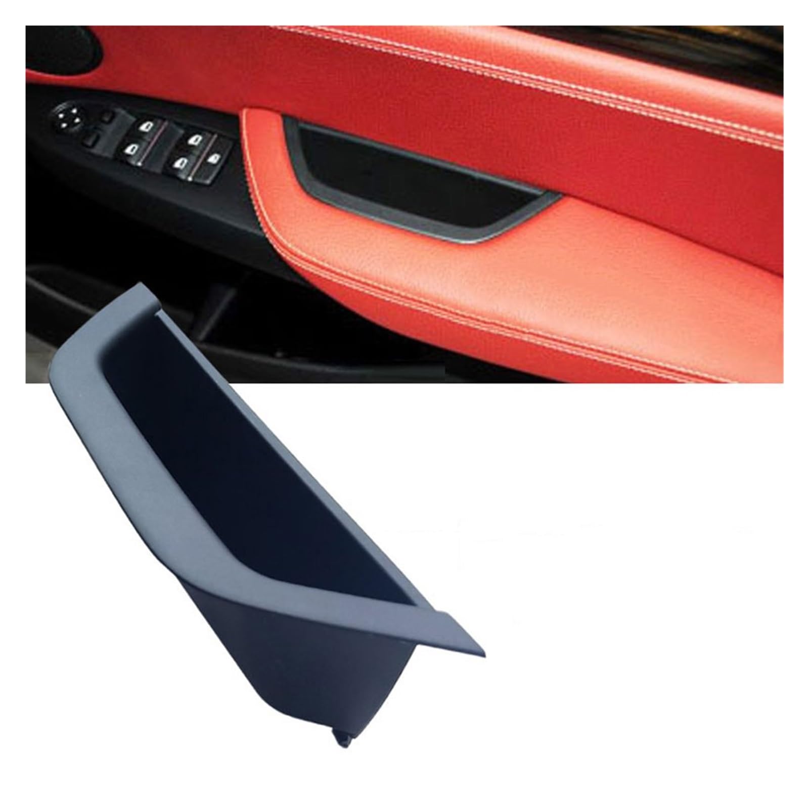 PBPLZWVWA Car Inside Door Handle Pull Trim Cover for X3 X4 F25 F26 2010-2016 LHD RHD Car Interior Driver Door Armrest Panel Pull Handle