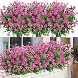 almrausch kleidung  Lomelomme 15PC Künstlich Hängende Blumen, Wie Echt Blumenstrauß, Hängende Kunstblumen für Hochzeit Haus Dekoration, Violette Blumen Kunstpflanzen Zimmer Balkon Wand Deko (Hot Pink)