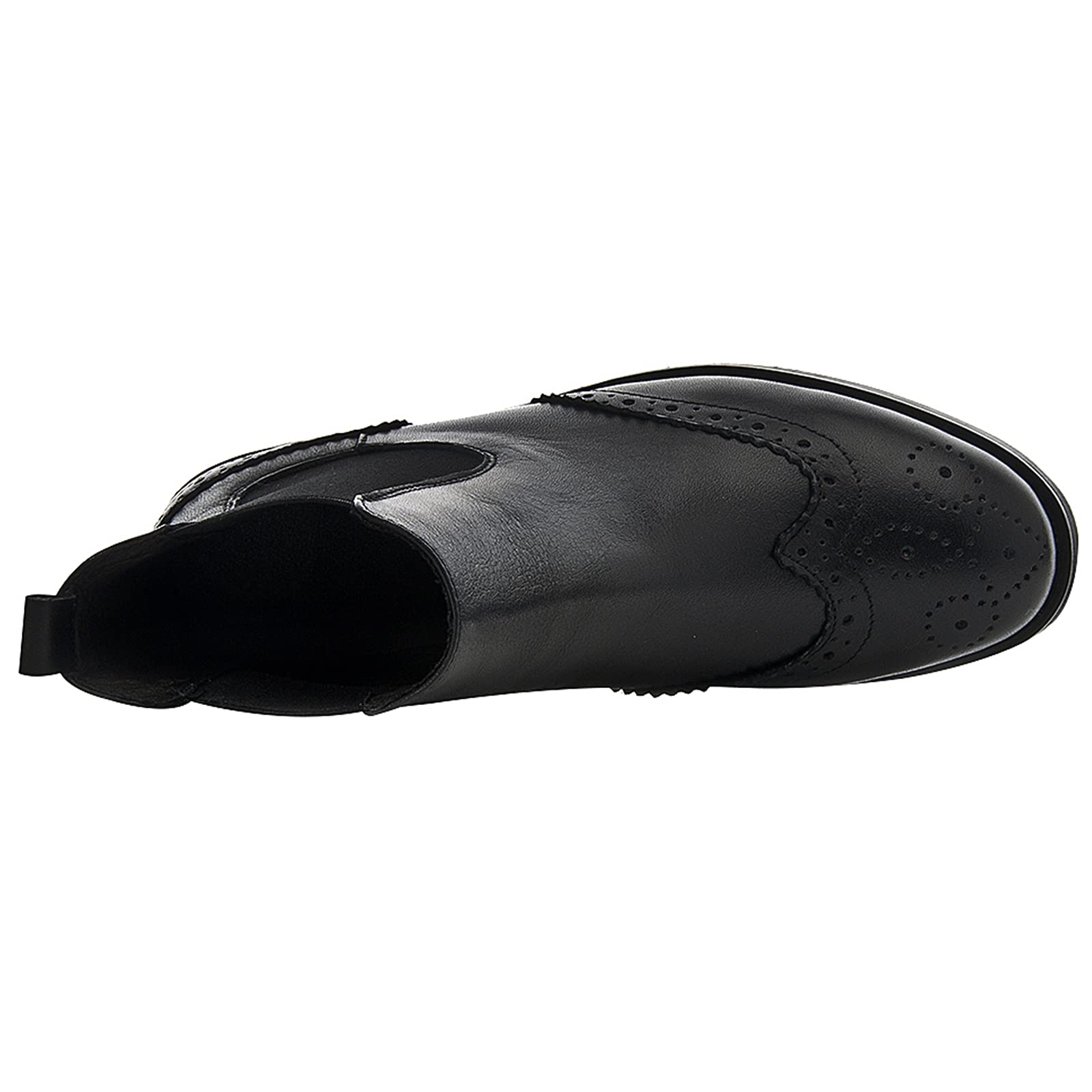 rismart Mujer Correas Wingtips Tobillo Alto Comodas Cuero Botines Botas Chelsea