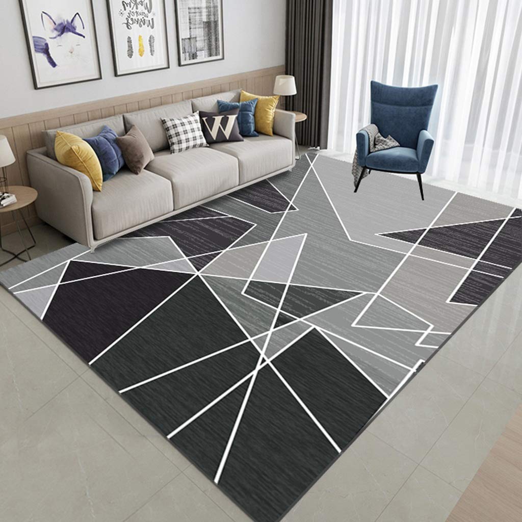 Living Room Modern Geometric Design Multi Colours Rug in Various Sizes Carpet Modern Soft Thick Carved Carpet Non SHED Tufted Home Living Room House Carpet?80 * 120cm? for Fun G