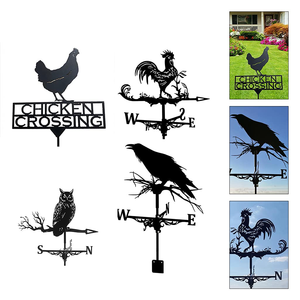 ANCNA-U Weer Vane Heks Draak Silhouet Boerderij windvaan Windrichting Indicator Professionnel Meetinstrument Geschenken