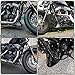 Glossy Black Front Spoiler Chin Fairing Lower Cowl Cover for Harley Sportster Iron XL 883 XL1200, Providing Protection from Wind and Debris