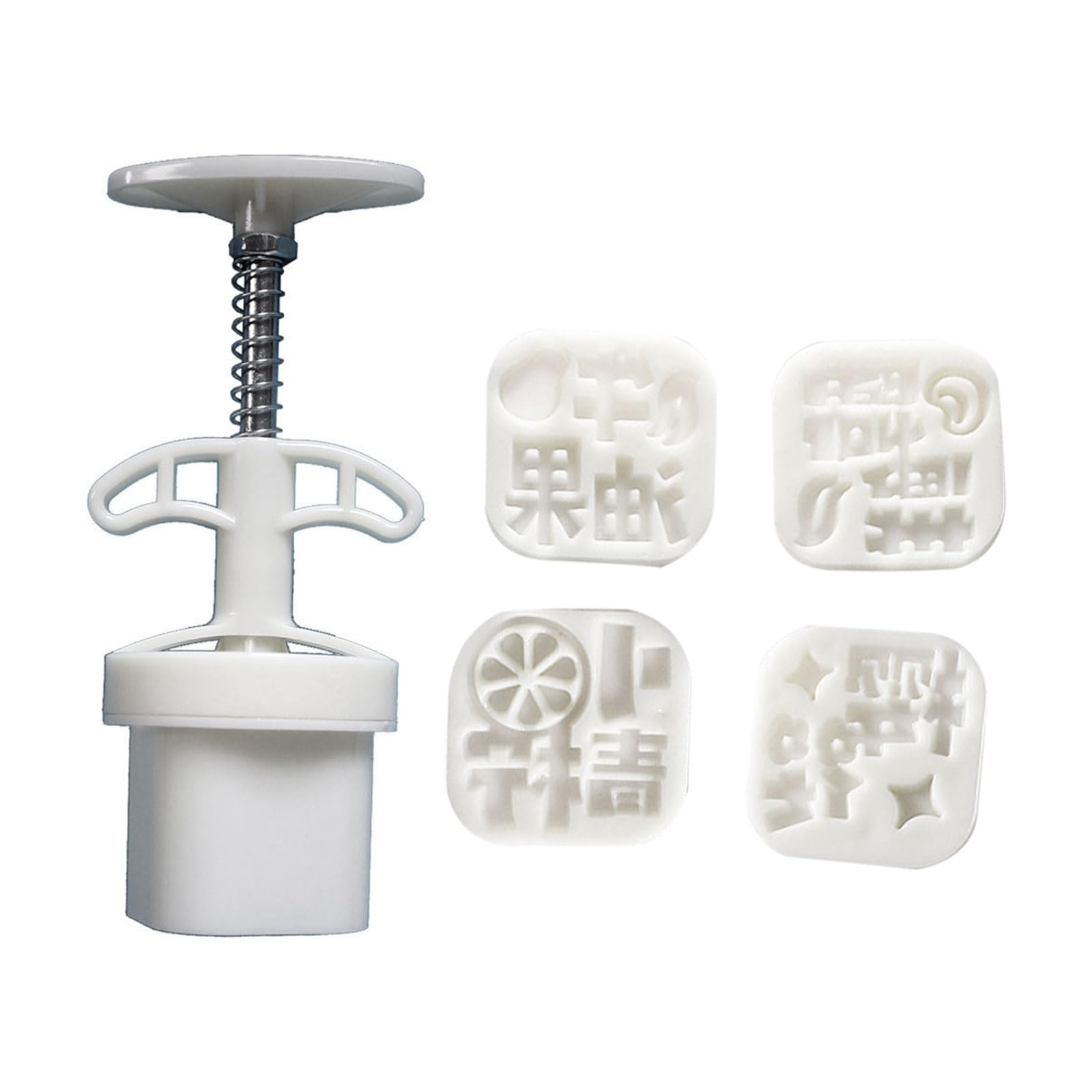 Snorvixre Lemon Panda Pattern Dessert Molds MidAutumn Festival Maker Cookie Stamp Hand Pressure Baking Tool Lemon Panda Pattern Molds for Baking