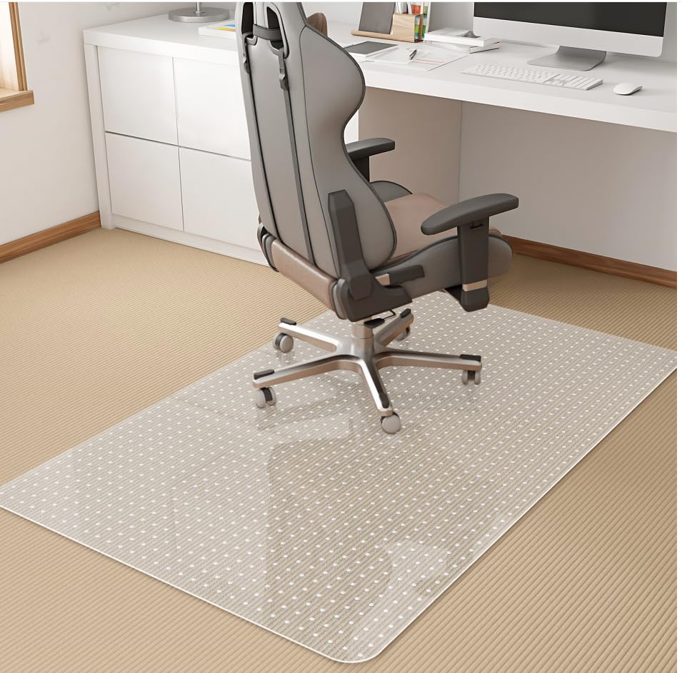 office chair mat for carpet, computer desk mat,clear desk chair mat for home office rolling chair,heavy duty floor protector for office-easy to clean,anti-slip-36 x48 rectangle