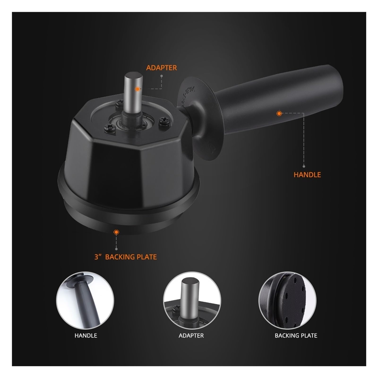 Almohadilla de disco pulido Orbit doble acción 80mm for taladro, máquina pulidora excéntrica, juego almohadillas esponja for pulir coche y barco Se Adapta A Diversas Necesidades Limpieza Pulido