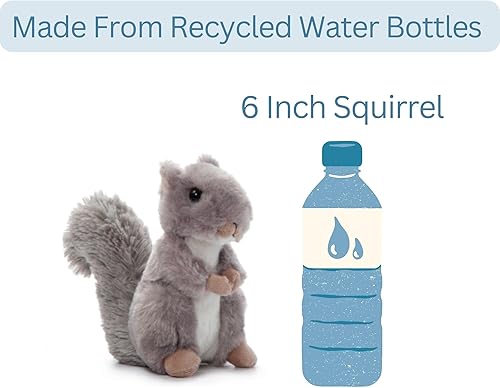 Miniatura 10 de The Petting Zoo - Peluche de ardilla de juguete, regalos para niños, animales salvajes de Babiez de Wild Onez, juguete de peluche de ardilla 6
