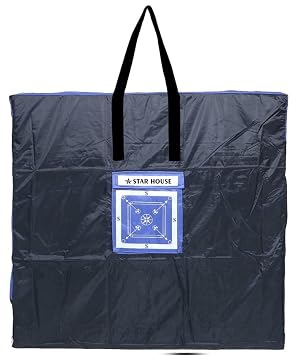 Star House Carrom Cover Bag Black Bag