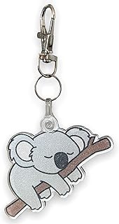 The Acrylic Place Sleepy Koala Keychain - Charm for Purse Diaper Bag Tote Bag Kids Backpack Keychain (Backpack Size)