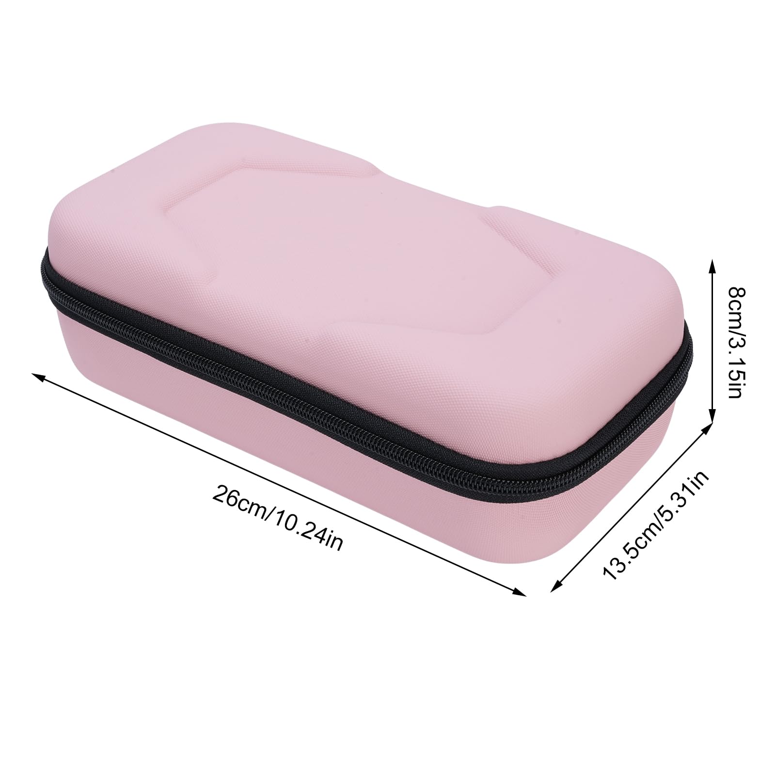 lyrlody Custodia da Trasporto per Custodia da Trasporto per Console di Gioco EVA PU con 20 Slot per Schede di Gioco Rigida per Viaggi Adatta per e (PINK)