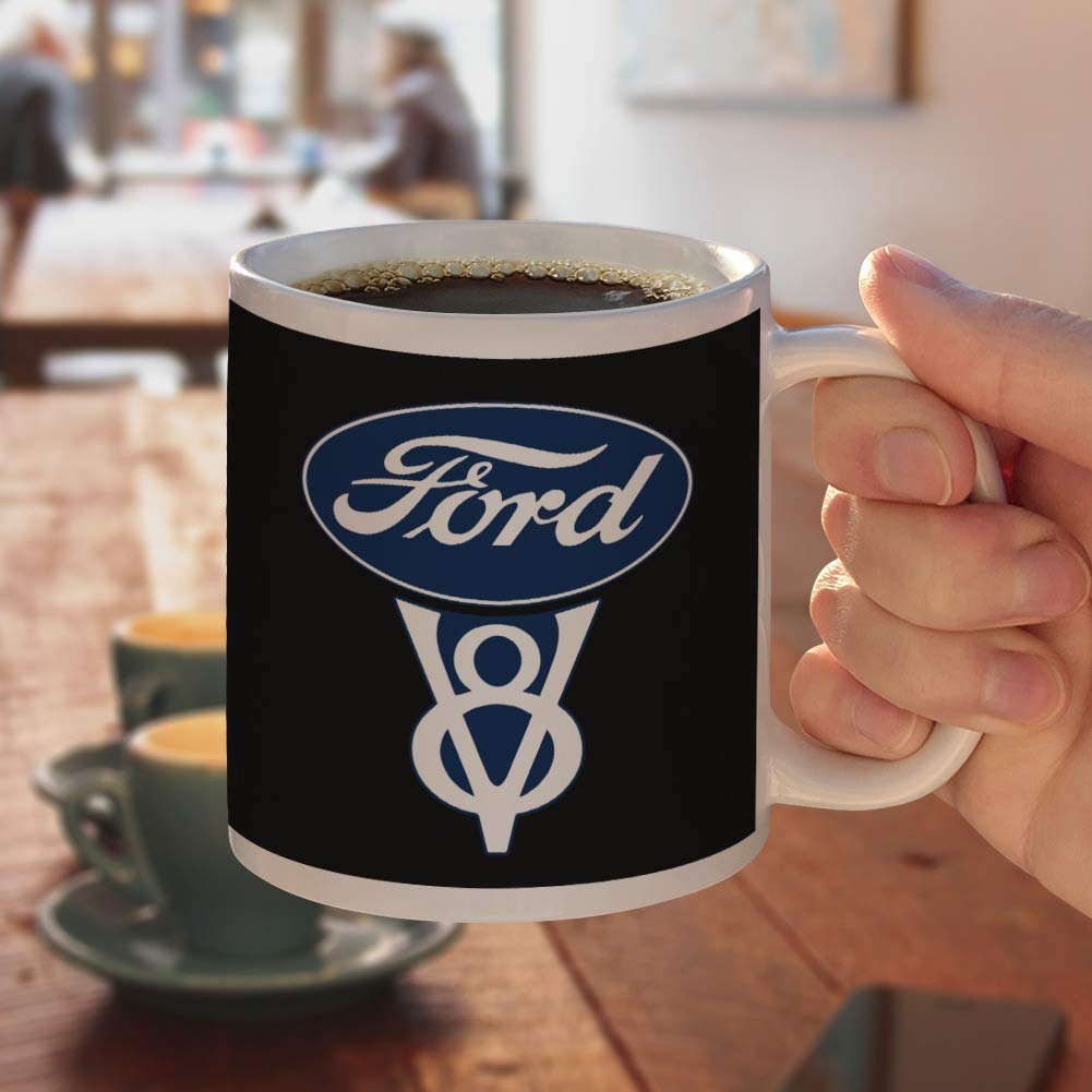 Amazon.com | Ford Vintage V8 Logo Ceramic Coffee Mug