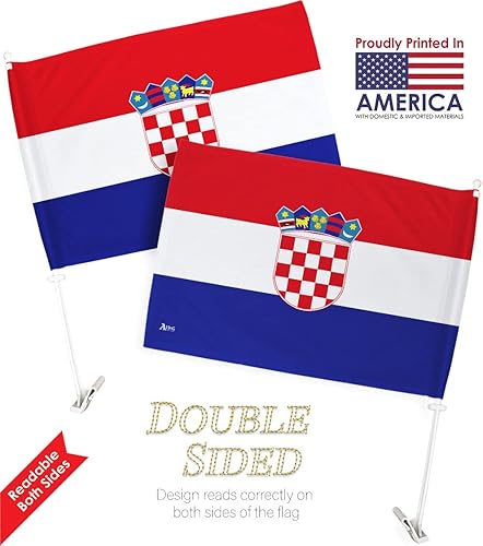 Miniatura 9 de Americana Home & Garden Bandera de coche de Qatar para Carros de la Copa del Mundo 2022 para decoración de auto, pancarta pequeña para clip de