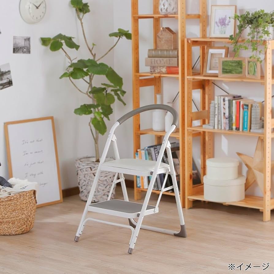 ハンドメイド　ステップ台　ホワイト Amazon.co.jp: カインズ(CAINZ) 持ち運びしやすい折りたたみ