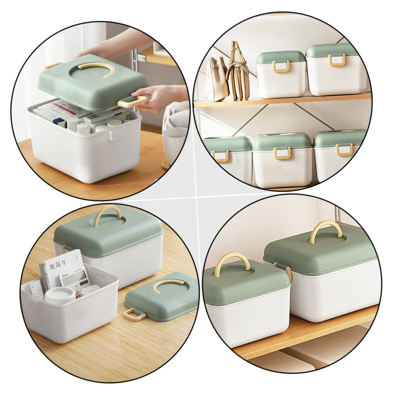 Medizinbox Aus Pp-material Mit Deckel Für Medikamenten-aufbewahrung Tragbar Für Reisen Und Camping Organizer Box Für Zuhause Und Büro