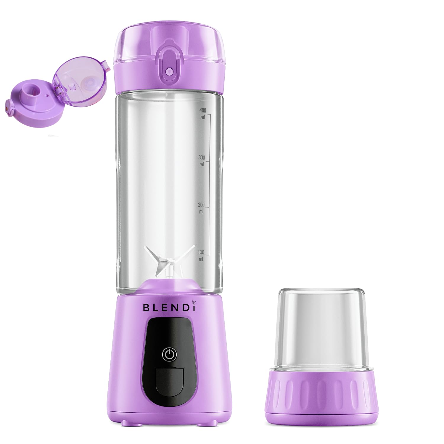 Blendi Pro Portable Blender 17 5oz Purple Powerful Ice Crushing