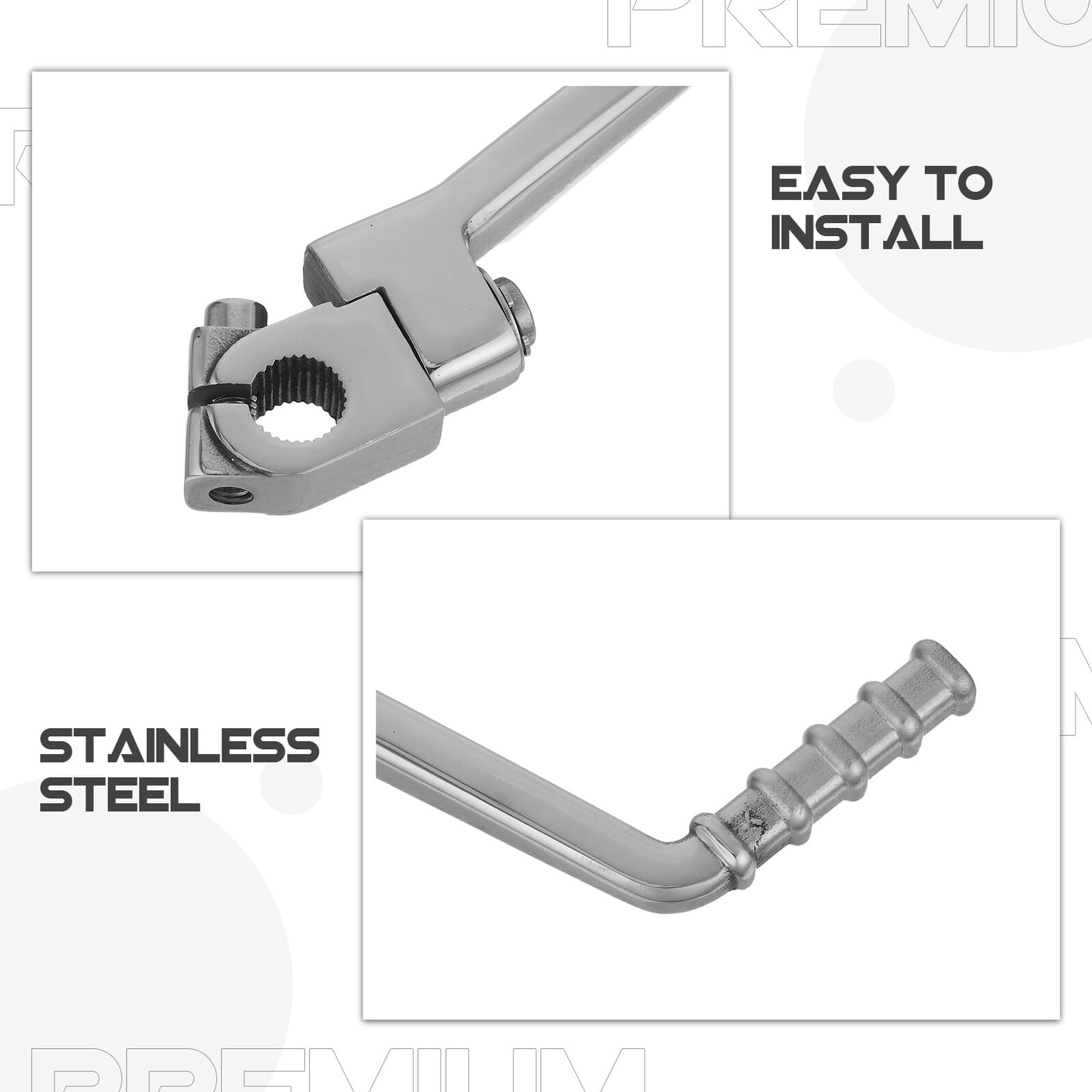 Sosoport Leva Avviamento Moto in Acciaio Inossidabile Pedale Kick Starter per Dirt Bike Lifan Accessorio Robusto e Antiruggine per Moto Fuoristrada