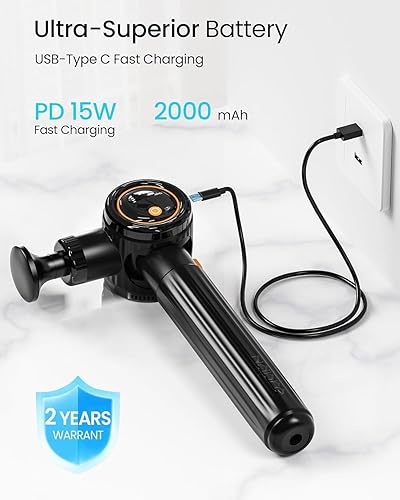 Miniatura 7 de NAPRE Pistola de masaje con mango de extensión y 3 ángulos ajustables, masaje de espalda de tejido profundo para cuello, hombros, cintura, piernas,