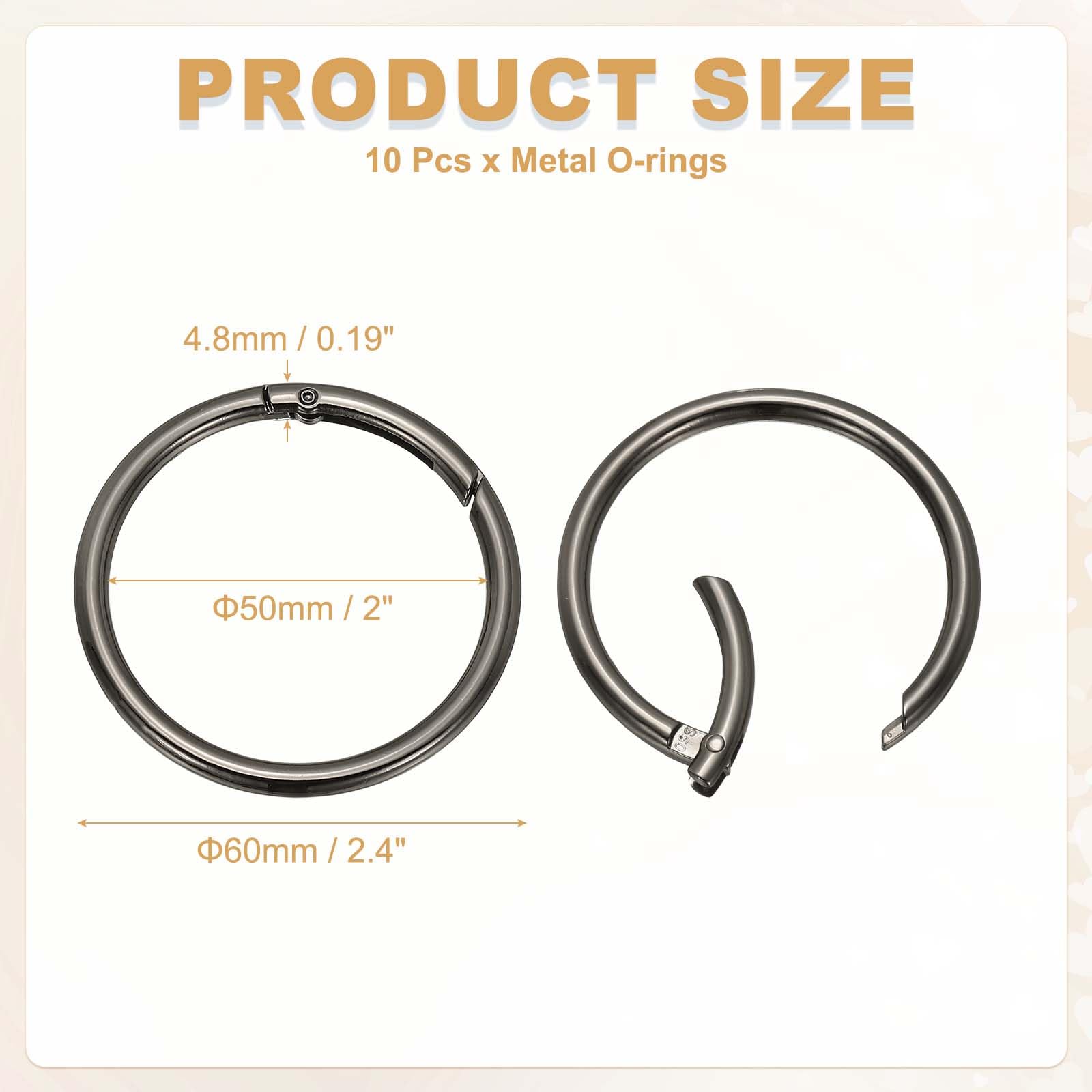 PATIKIL Metal Spring O Rings 50mm - Image 2