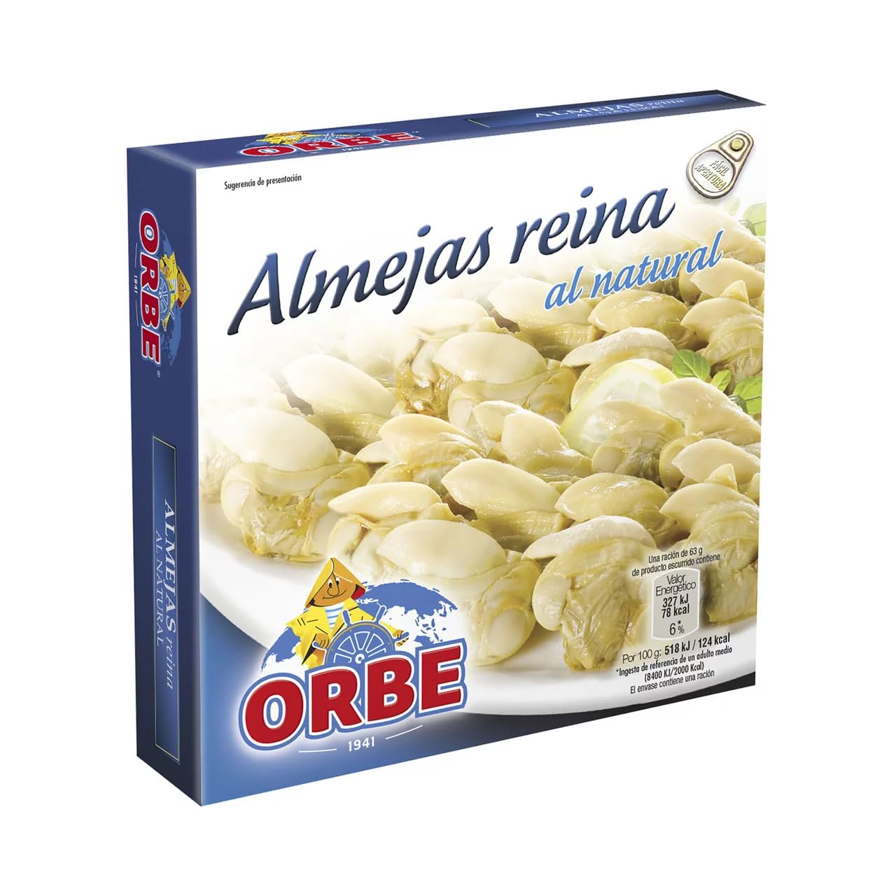 ORBE Königsvenusmuscheln natur Dose 63 g. 9er Pack