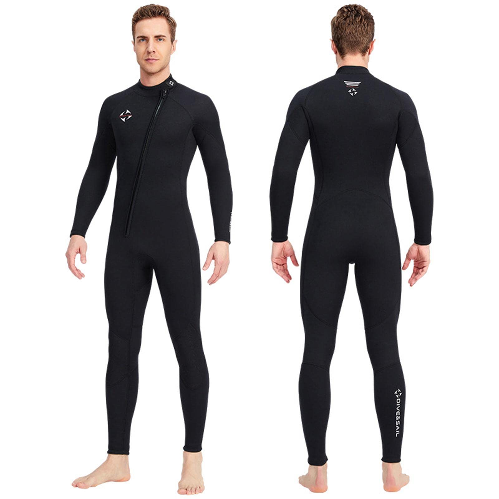 Ubersweet® Diving Wetsuit Full Length Wet Suit Surf Diving Suit Swimsuit 4 Way Stretchy Men XXXL-image-37