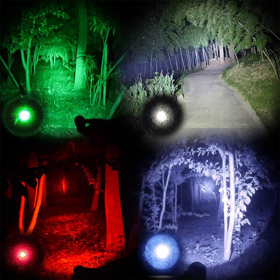 Odepro KL41 Plus Torch for Hunting Long Range Hunting Torch Red Light Hunting Torch Green Light Hunting Torch IR850 Light Hunting Torch with Red Green White IR850 Light for Hunting