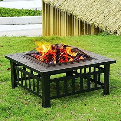 yaheetech multifunctional fire pit