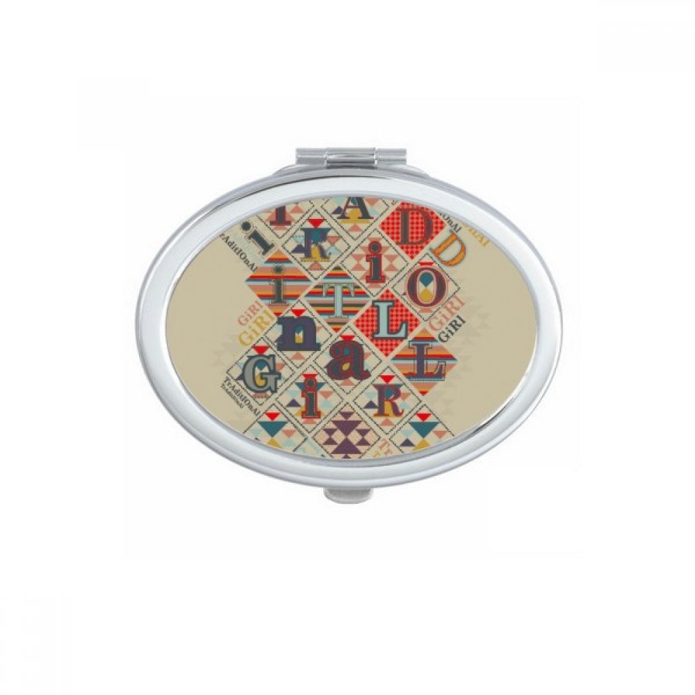 Miroir de poche à la main cadeau original mignon motif cartes de jeu d'argent