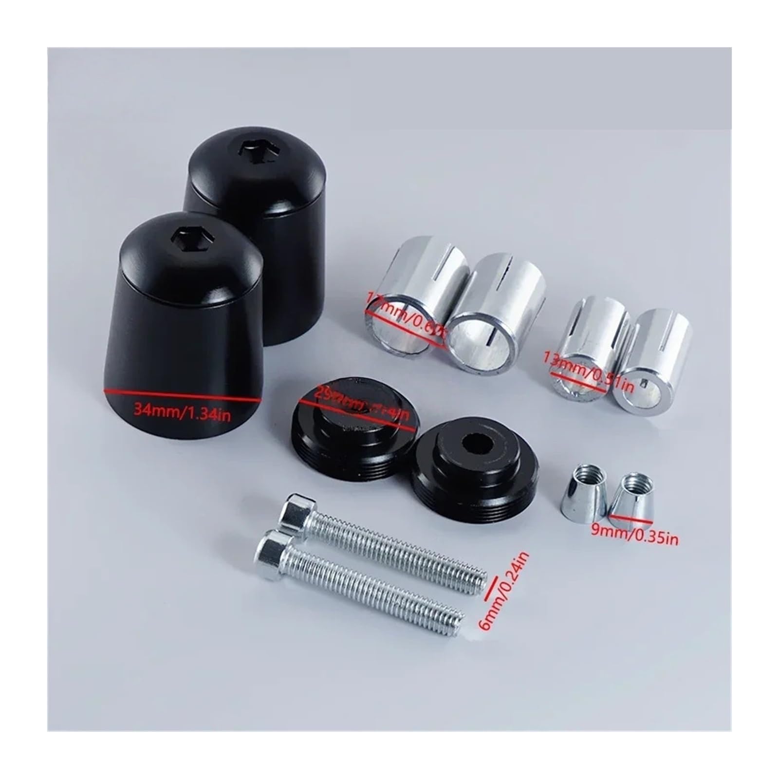 para Ho&nda para Forza 125 250 300 350 750 2022 2023 Accesorios De Motocicleta CNC Manillar Puños Manillar Tapa Tapones Extremo Deslizador Manillar Puños