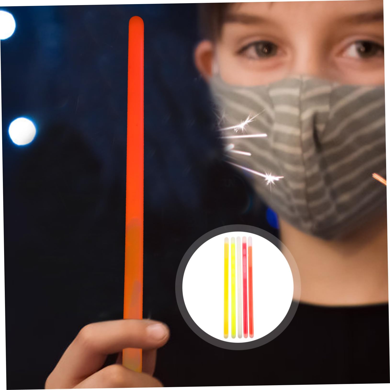 Barras Fluorescentes Luminosas 10 Piezas de Plástico