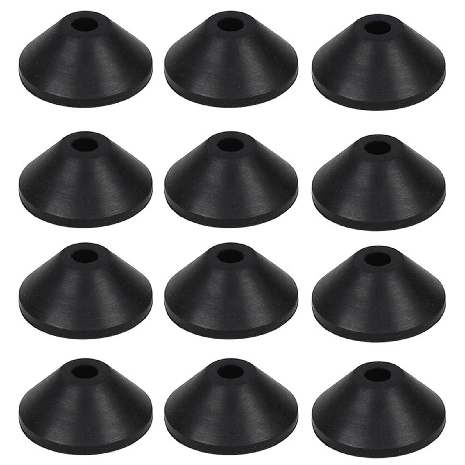 12Pcs Conical Toilet Bolts Rubber Washer Beveled Gasket Washers Leakproof Washers Toilet Seats Screws Replacement Part Conical Bolts Rubber Washer