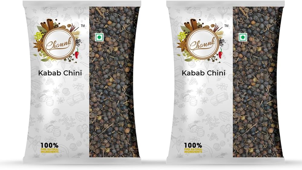 Chounk Allspice (Cubeb, Kebab Chini, Kabab Chini, Shital Chini, Long Tailed Pepper, Sarvsugandhi) – 200g Pack of 2 x 100gm| Fresh Pure & Natural | Vegan | Gluten Free