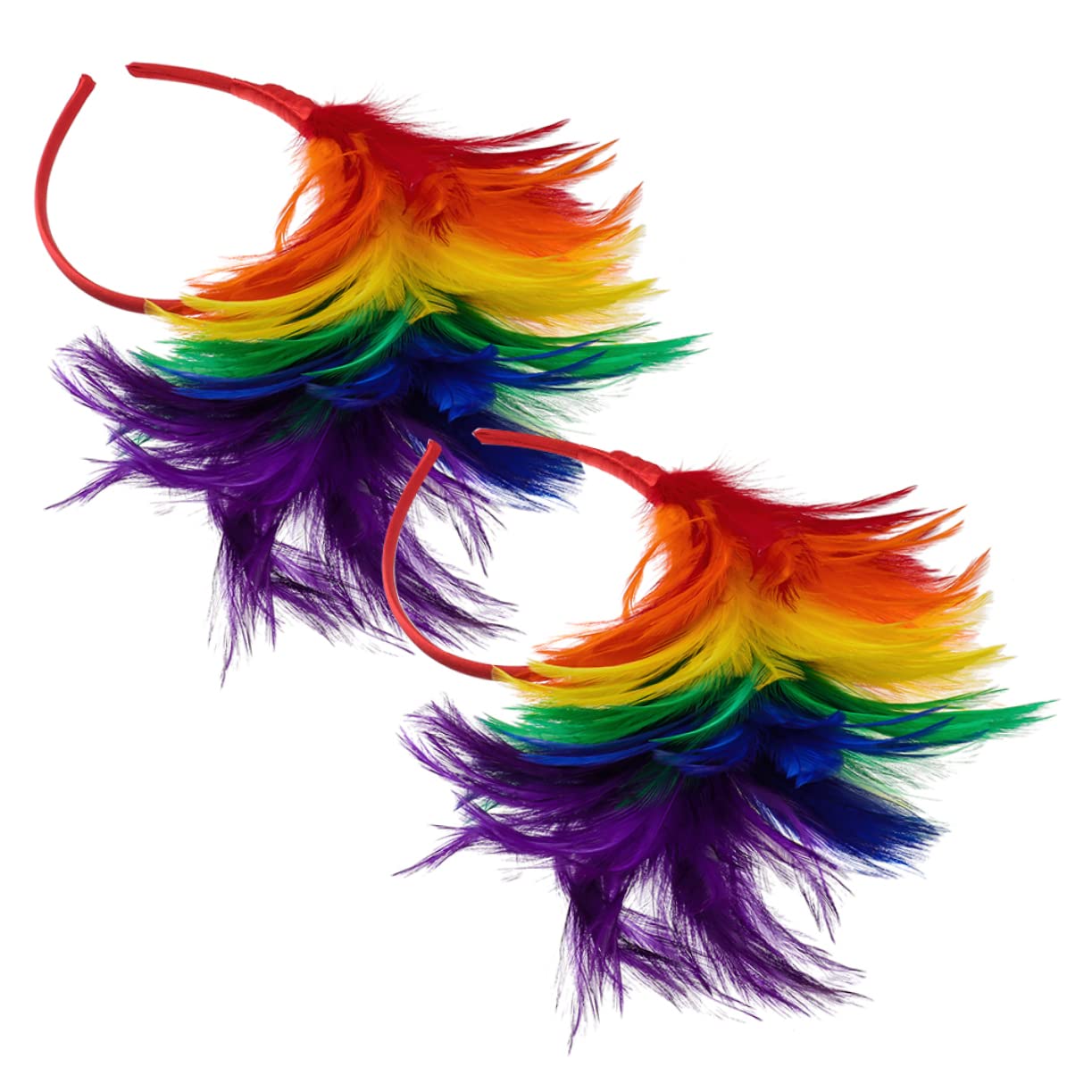 Toyvian 10stücke Farbenfrohe Feder-haarbänder Für Damen Elegantes Kopfschmuck Hochzeiten Halloween Kostümpartys Und Fotoshootings Romantische Und Glamouröse Accessoires