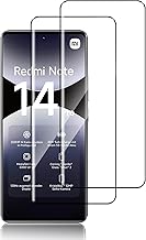 Pack of 2 Tempered Glass for Xiaomi Redmi Note 14 Pro 4G/5G, Note 14 Pro+/14 Pro Plus 5G, HD Transparent Screen Protector, 9H Hardness Glass, Anti-Scratch, Bubble-Free