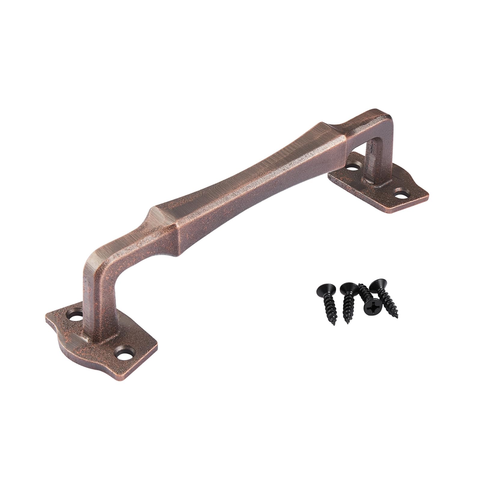 Toprema Sliding Barn Door Handle Pull Heavy Duty Solid Metal Rustic Hardware for Wooden Garden Gate Shed Garage Door 25CM Oil Rubbed Bronze