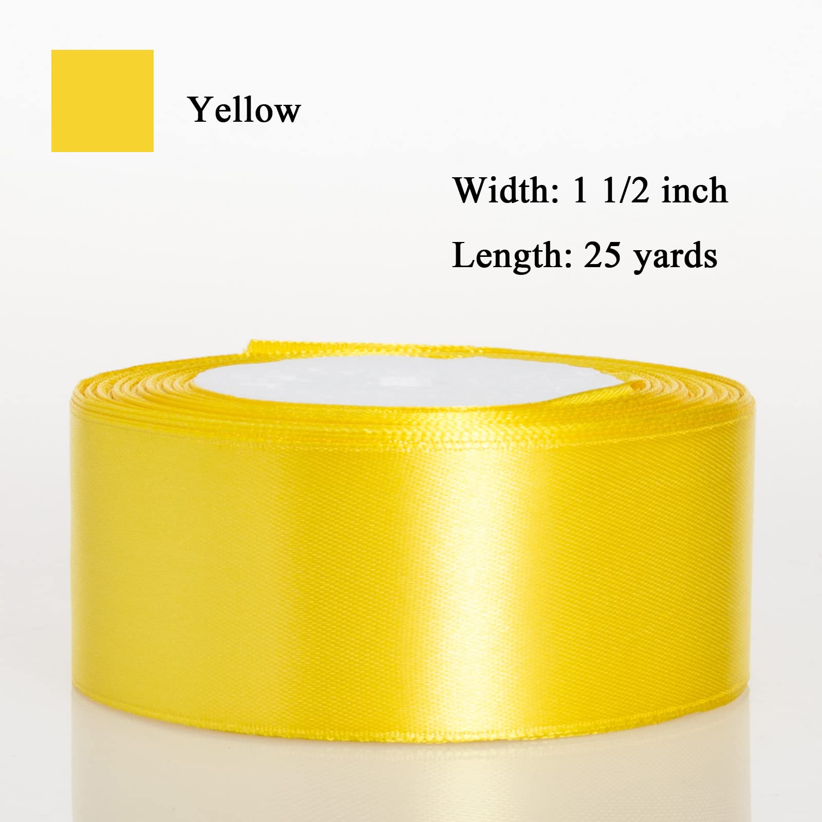 ATRBB Cinta De Satén De 1.5 Pulgadas, 25 Yardas, Rojo Vino