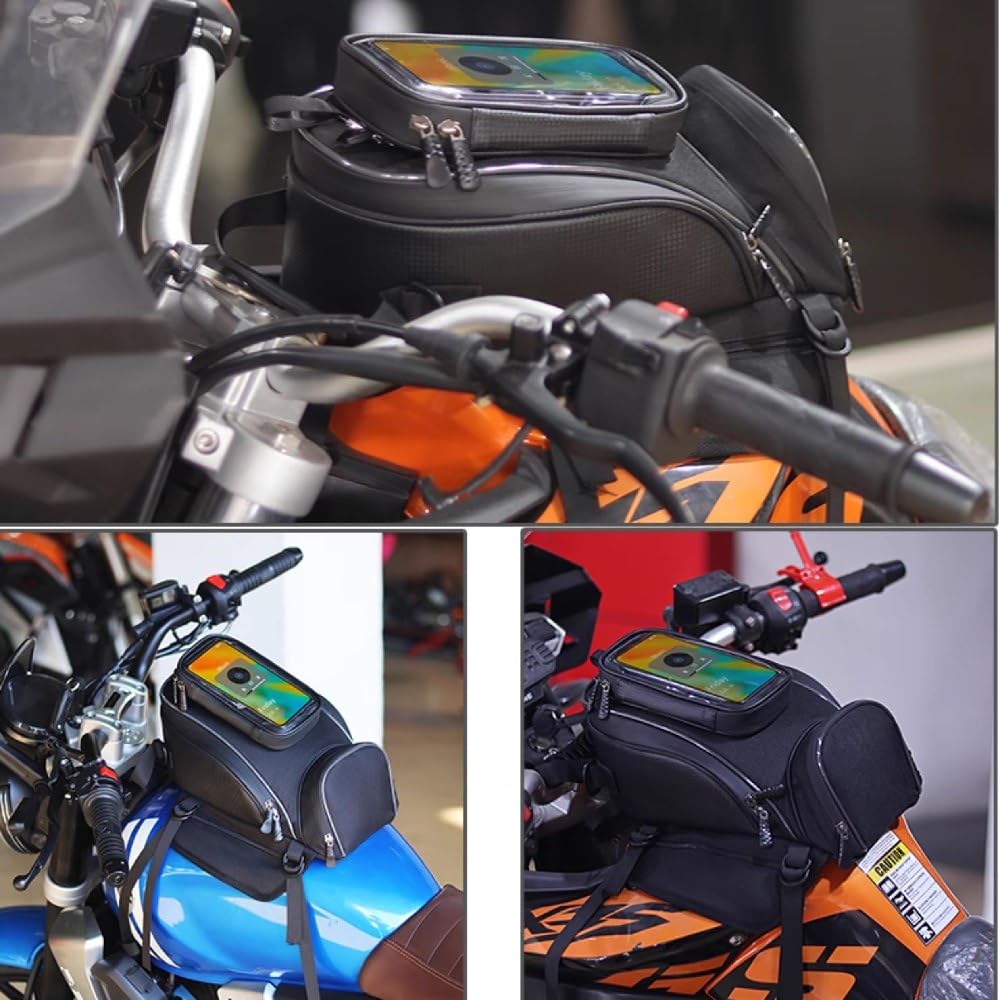 Borsa Serbatoio Moto per Moto Guzzi V85TT V 85, Impermeabile con Porta Cellulare Touch, Grande capacità e Borse Moto Multiuso per Viaggi e Pendolarismo
