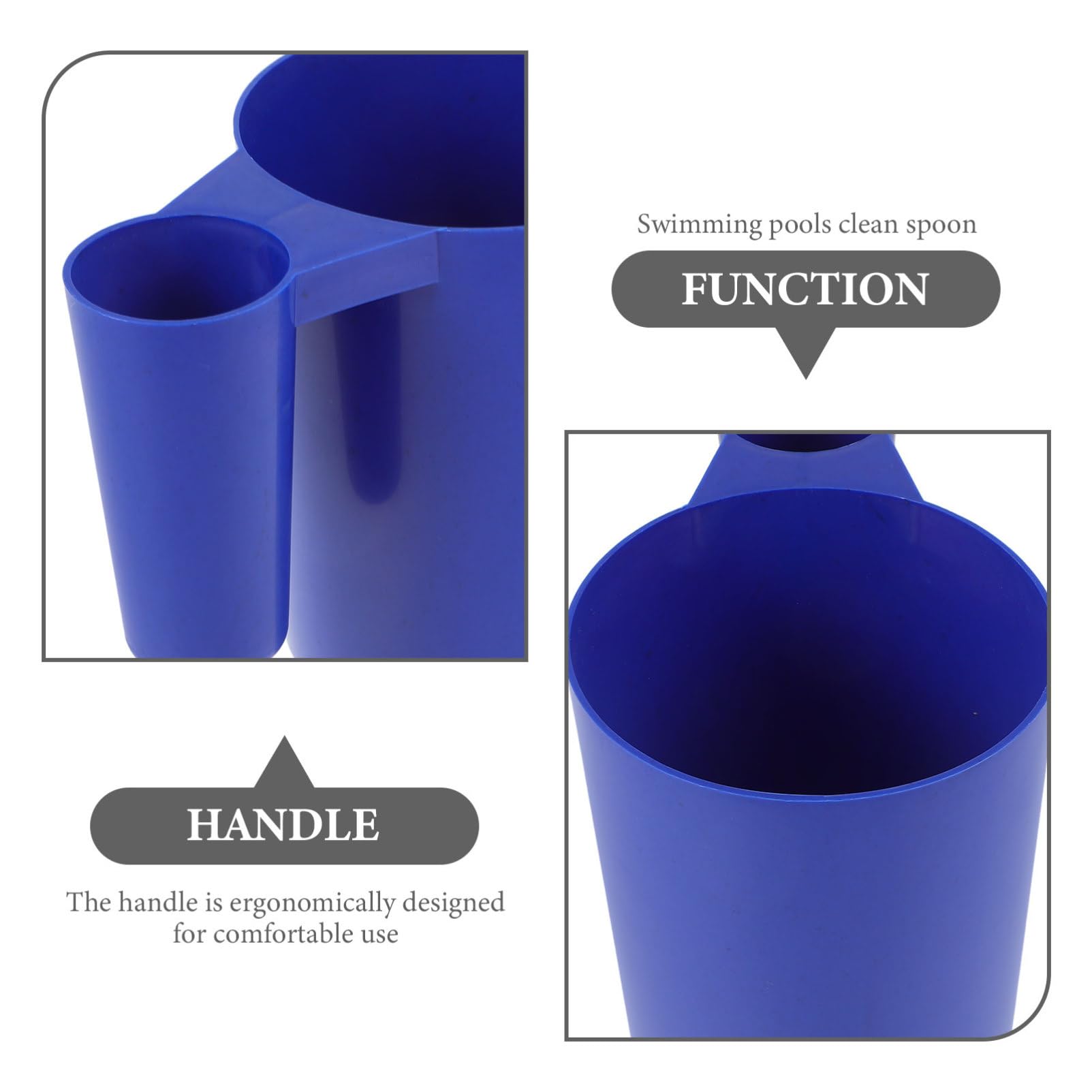 POPETPOP 4piezas Scoop De Limpieza para Piscina De Plástico Mango Herramienta para Eliminar Residuos y Productos Químicos Utensilio De Limpieza para Mantener Su Piscina Condiciones