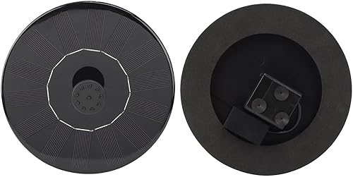 Miniatura 4 de Fuente de baño para pájaros con energía solar, fuente solar, solar desmontable, bomba flotante sin escobillas antiobstrucción, negro, con doble