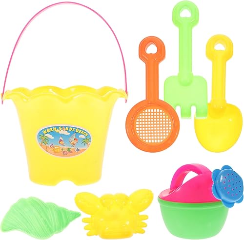 ibasenice 1 juego de palas de plástico para niños en la costa, herramientas de arena, para niños, para excavar nieve, juguetes de playa, cubo de