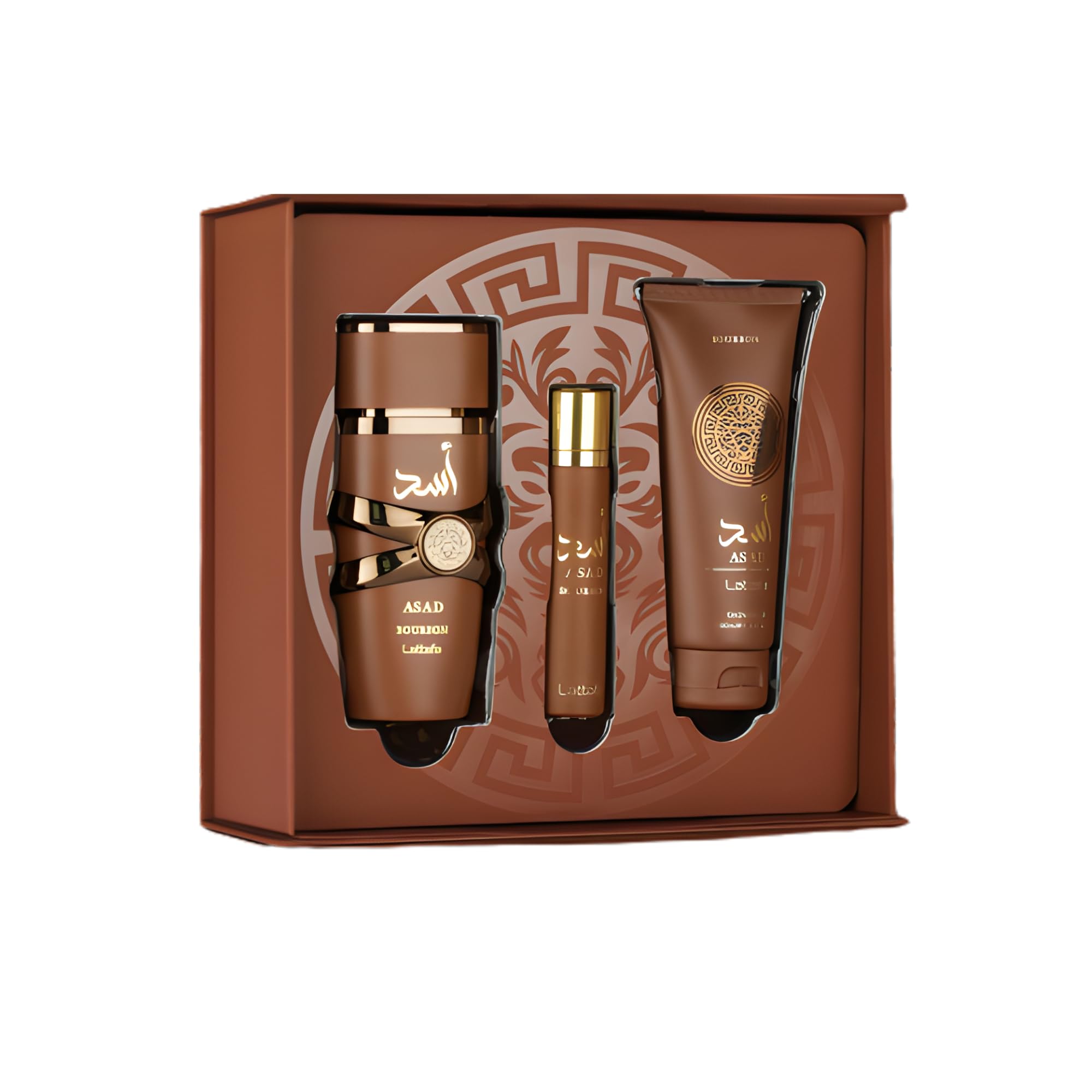 Asad Bourbon by Lattafa Gift Set For Men– 100ml Eau de Parfum